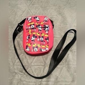 Pink Mickey crossbody purse.  Use once.